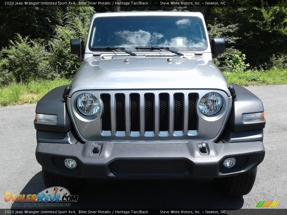 2020 Jeep Wrangler Unlimited Sport 4x4 Billet Silver Metallic / Heritage Tan/Black Photo #3