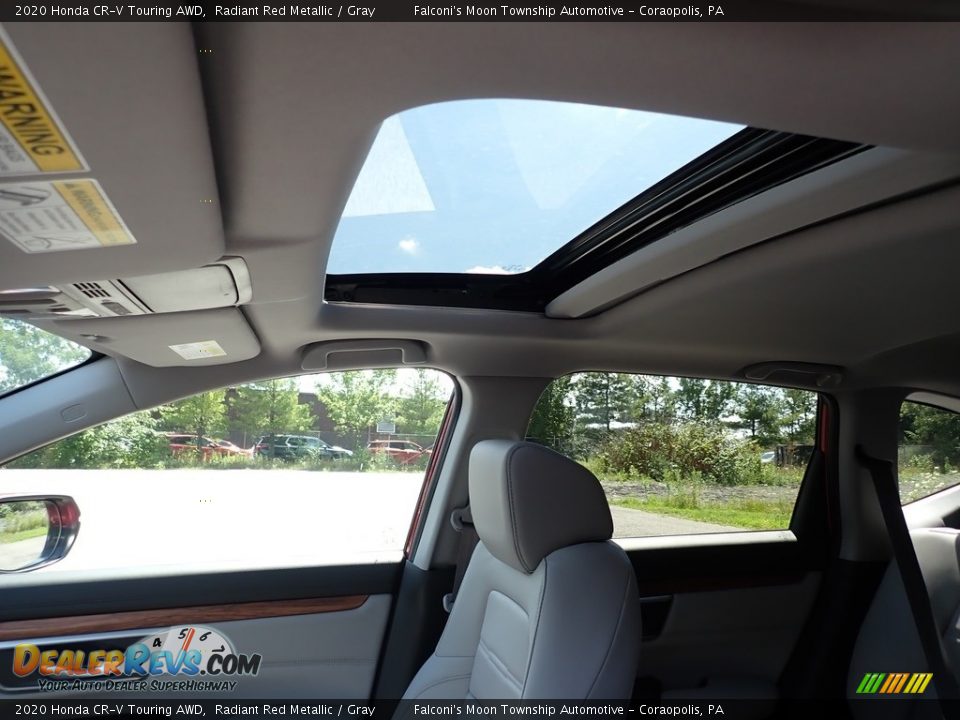 2020 Honda CR-V Touring AWD Radiant Red Metallic / Gray Photo #13