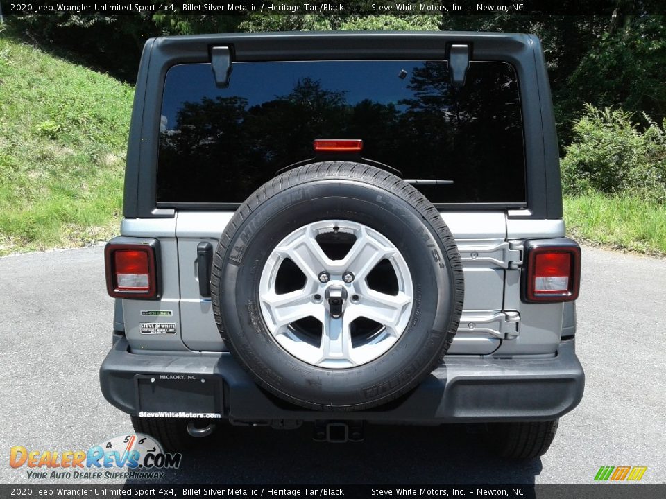 2020 Jeep Wrangler Unlimited Sport 4x4 Billet Silver Metallic / Heritage Tan/Black Photo #7
