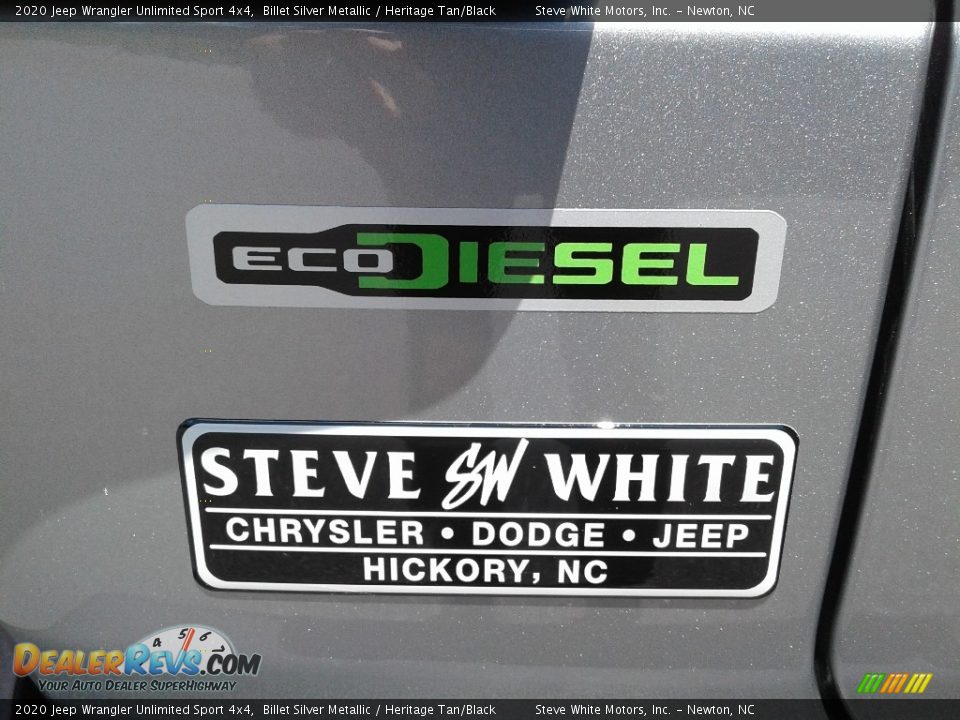 2020 Jeep Wrangler Unlimited Sport 4x4 Billet Silver Metallic / Heritage Tan/Black Photo #8