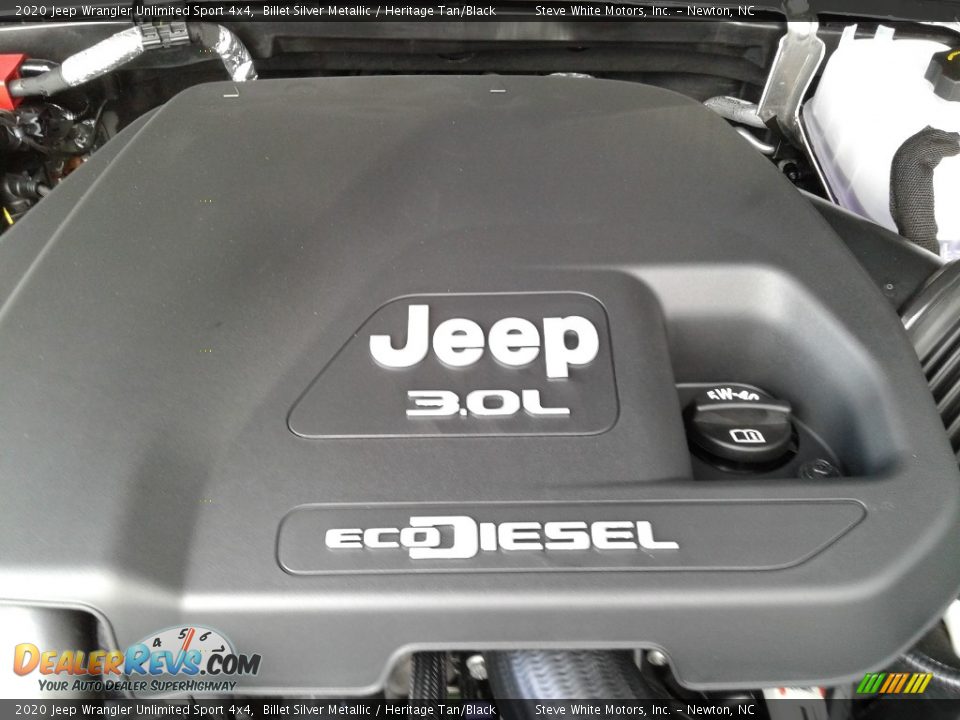 2020 Jeep Wrangler Unlimited Sport 4x4 3.0 Liter DOHC 24-Valve Turbo-Diesel V6 Engine Photo #10
