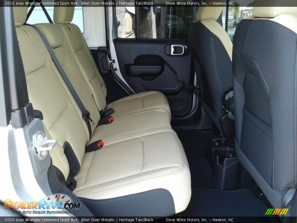 Rear Seat of 2020 Jeep Wrangler Unlimited Sport 4x4 Photo #16