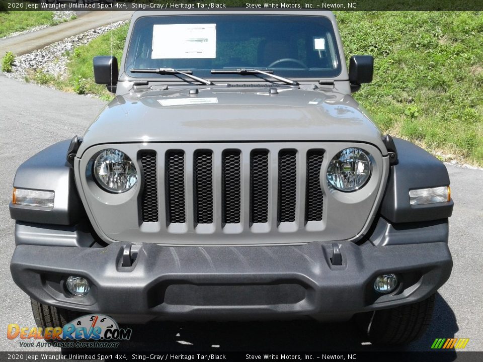 2020 Jeep Wrangler Unlimited Sport 4x4 Sting-Gray / Heritage Tan/Black Photo #3
