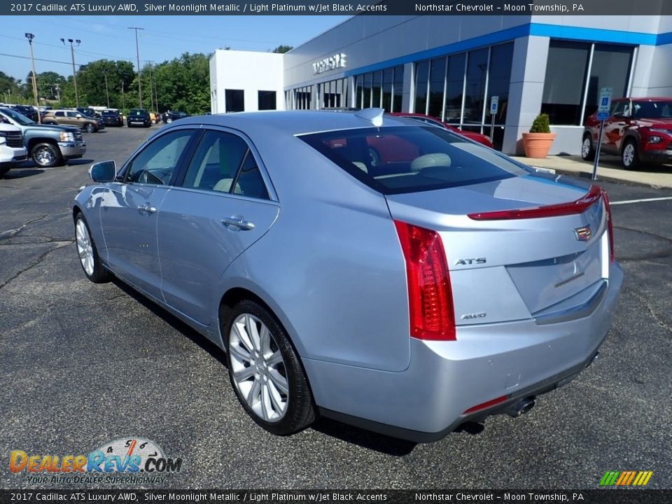 2017 Cadillac ATS Luxury AWD Silver Moonlight Metallic / Light Platinum w/Jet Black Accents Photo #4