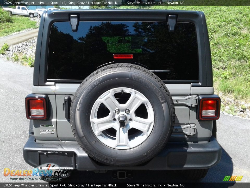 2020 Jeep Wrangler Unlimited Sport 4x4 Sting-Gray / Heritage Tan/Black Photo #6
