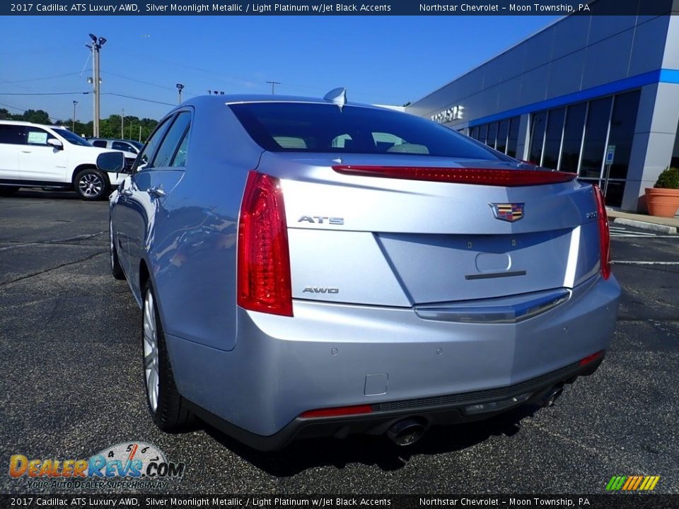 2017 Cadillac ATS Luxury AWD Silver Moonlight Metallic / Light Platinum w/Jet Black Accents Photo #5