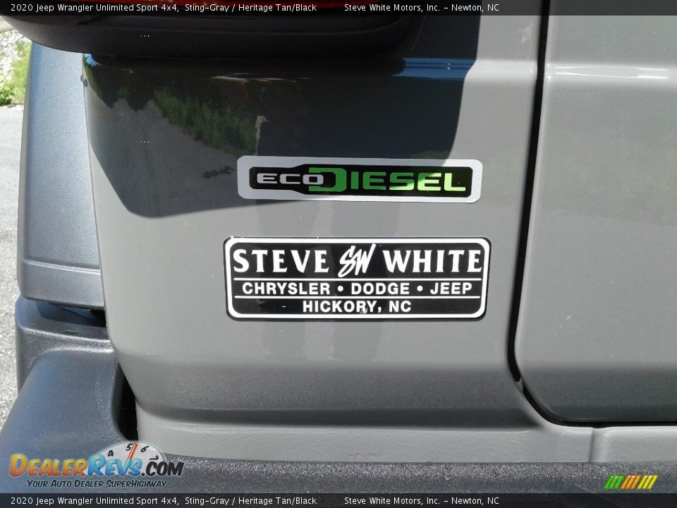 2020 Jeep Wrangler Unlimited Sport 4x4 Sting-Gray / Heritage Tan/Black Photo #7