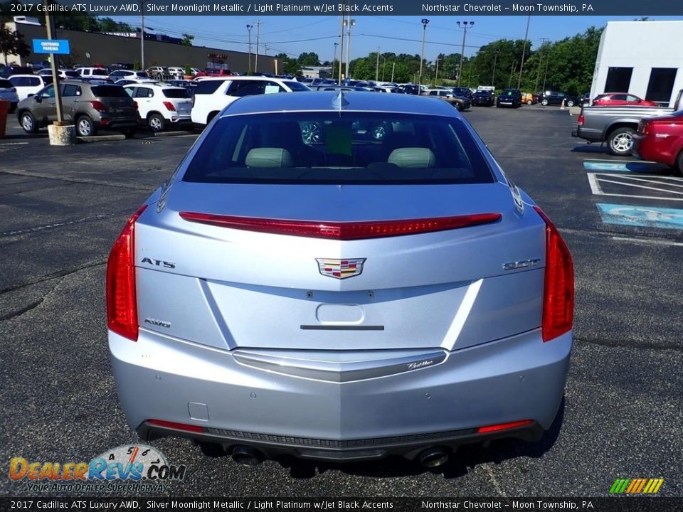 2017 Cadillac ATS Luxury AWD Silver Moonlight Metallic / Light Platinum w/Jet Black Accents Photo #6