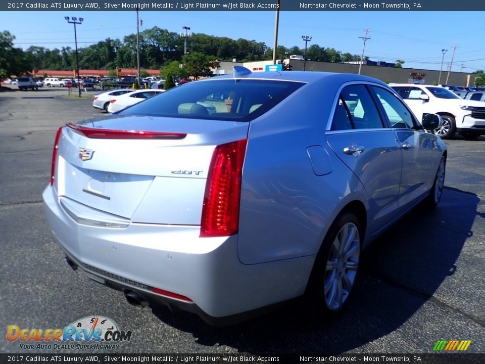 2017 Cadillac ATS Luxury AWD Silver Moonlight Metallic / Light Platinum w/Jet Black Accents Photo #8