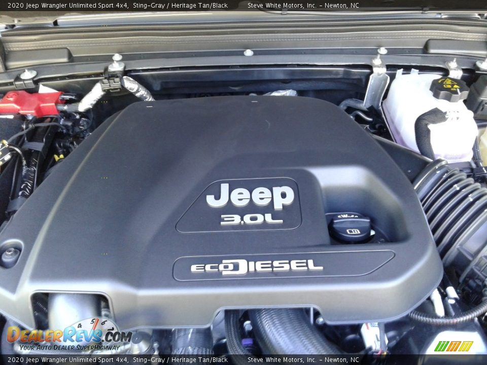 2020 Jeep Wrangler Unlimited Sport 4x4 Sting-Gray / Heritage Tan/Black Photo #9