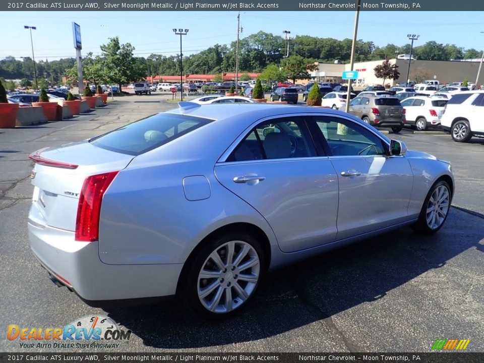 2017 Cadillac ATS Luxury AWD Silver Moonlight Metallic / Light Platinum w/Jet Black Accents Photo #9