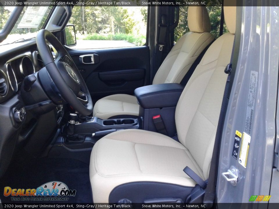 2020 Jeep Wrangler Unlimited Sport 4x4 Sting-Gray / Heritage Tan/Black Photo #10