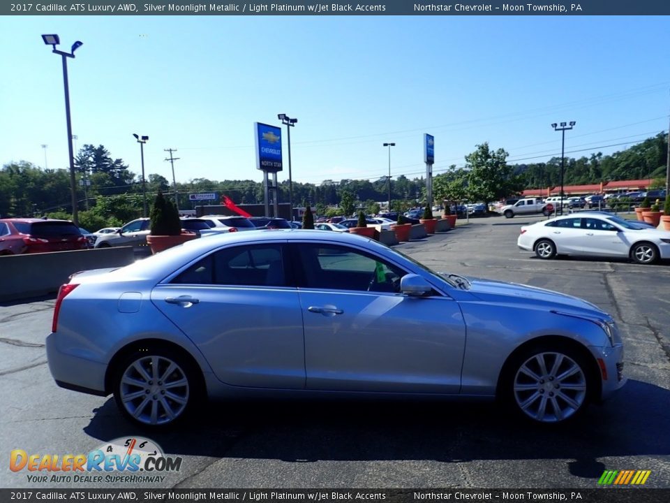 2017 Cadillac ATS Luxury AWD Silver Moonlight Metallic / Light Platinum w/Jet Black Accents Photo #10