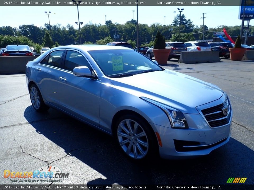 2017 Cadillac ATS Luxury AWD Silver Moonlight Metallic / Light Platinum w/Jet Black Accents Photo #11