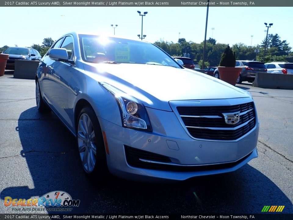 2017 Cadillac ATS Luxury AWD Silver Moonlight Metallic / Light Platinum w/Jet Black Accents Photo #12