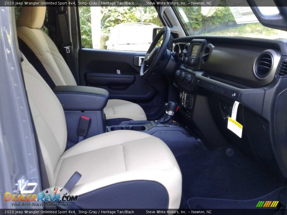 2020 Jeep Wrangler Unlimited Sport 4x4 Sting-Gray / Heritage Tan/Black Photo #15
