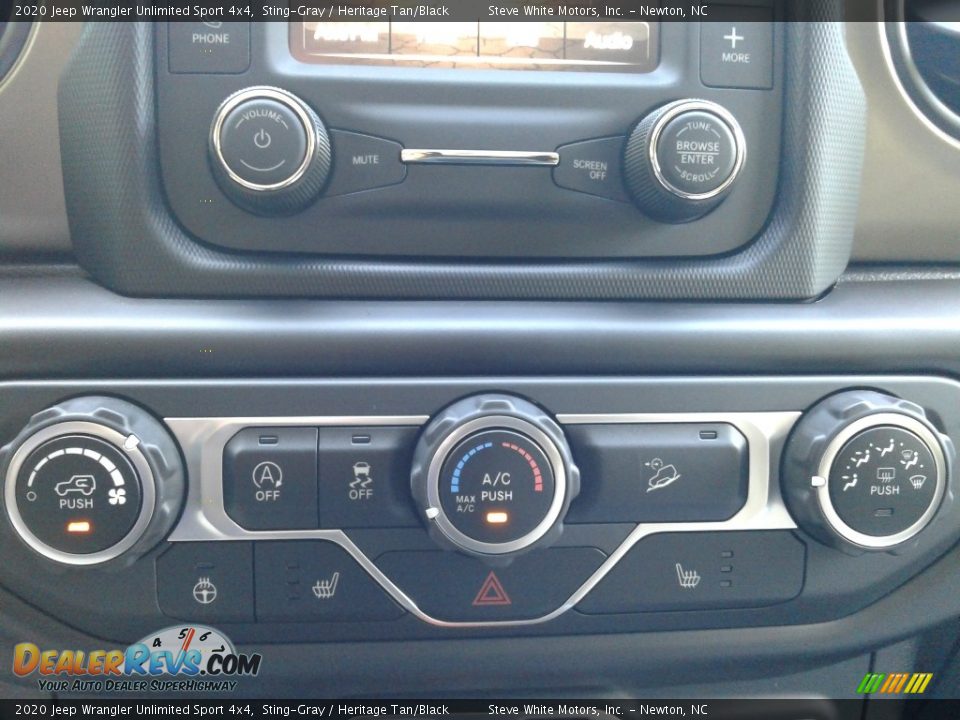 2020 Jeep Wrangler Unlimited Sport 4x4 Sting-Gray / Heritage Tan/Black Photo #23