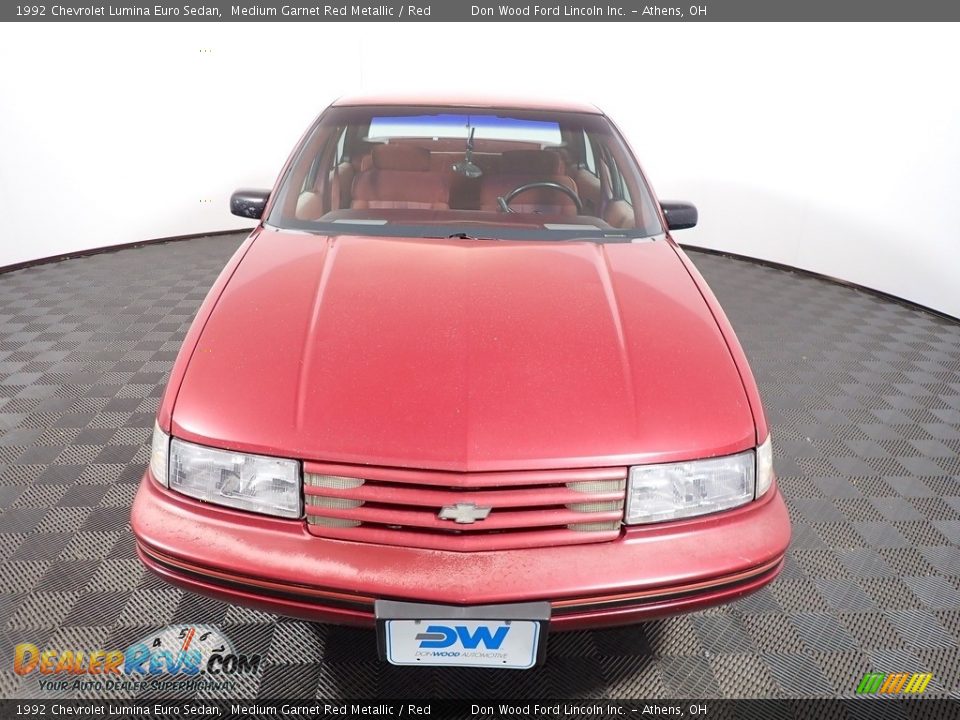 1992 Chevrolet Lumina Euro Sedan Medium Garnet Red Metallic / Red Photo #4