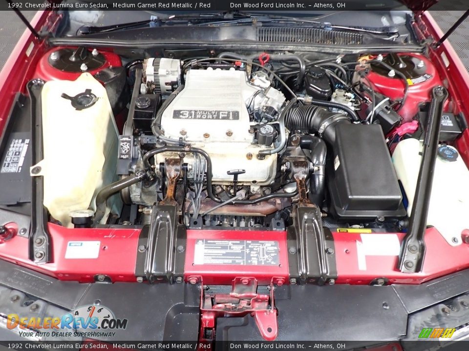1992 Chevrolet Lumina Euro Sedan 3.1 Liter OHV 12-Valve V6 Engine Photo #6