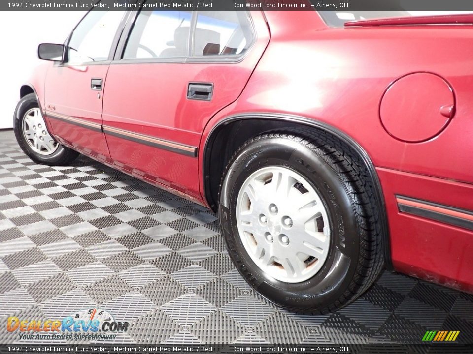 1992 Chevrolet Lumina Euro Sedan Medium Garnet Red Metallic / Red Photo #10