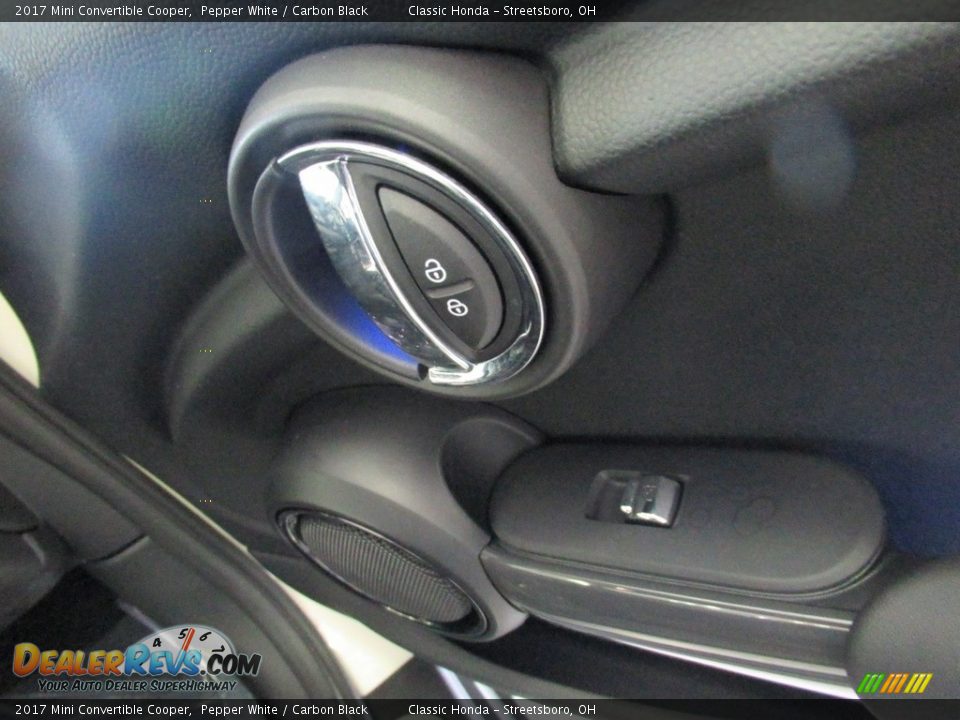 2017 Mini Convertible Cooper Pepper White / Carbon Black Photo #19