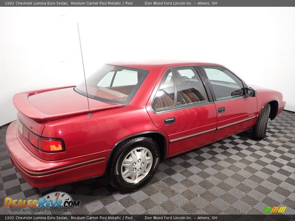 1992 Chevrolet Lumina Euro Sedan Medium Garnet Red Metallic / Red Photo #14