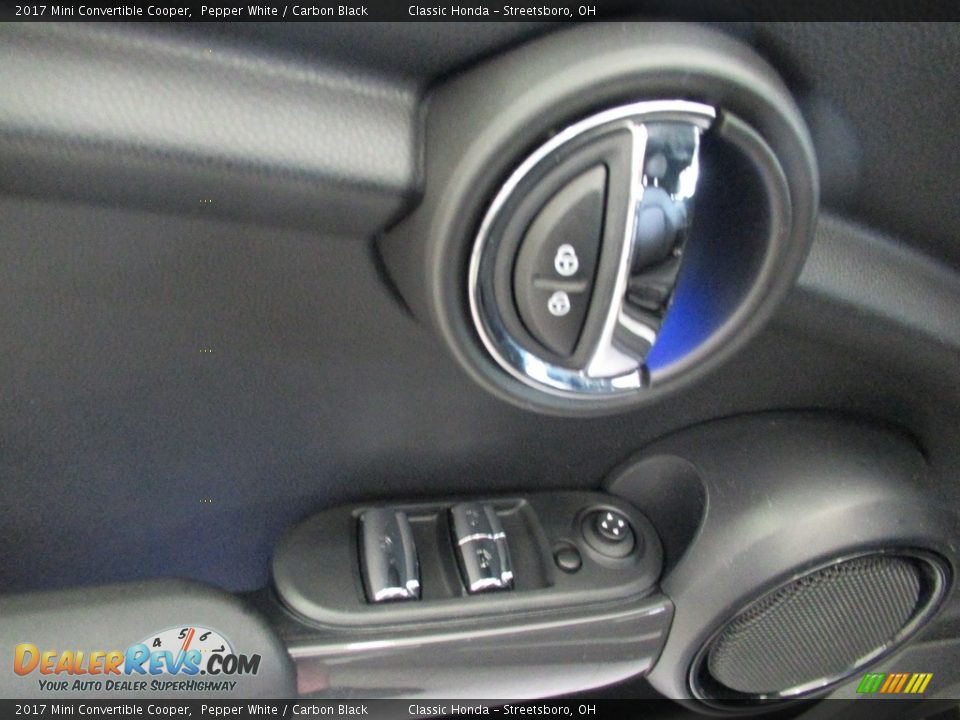 2017 Mini Convertible Cooper Pepper White / Carbon Black Photo #20