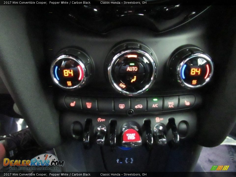 2017 Mini Convertible Cooper Pepper White / Carbon Black Photo #24