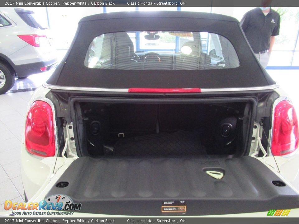 2017 Mini Convertible Cooper Pepper White / Carbon Black Photo #30