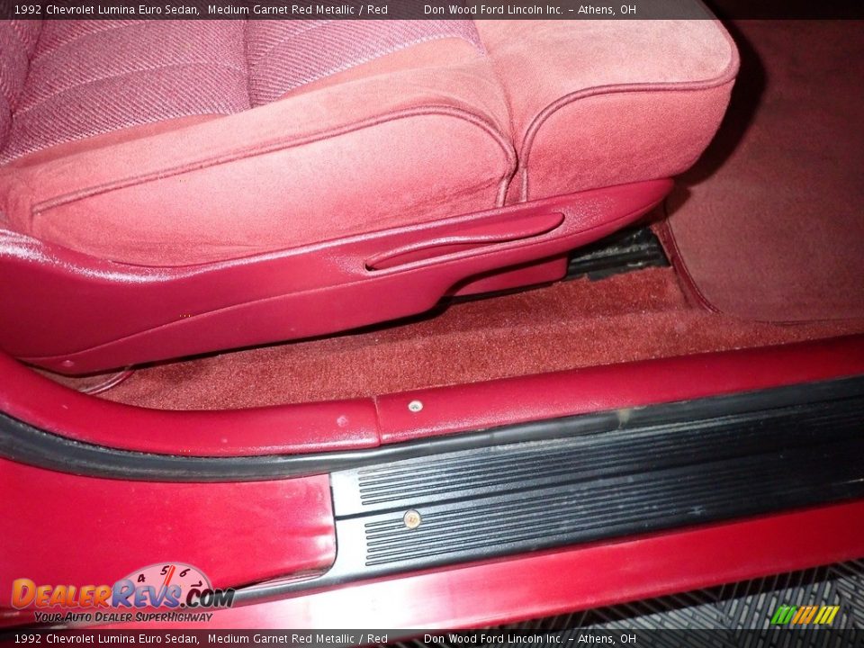 1992 Chevrolet Lumina Euro Sedan Medium Garnet Red Metallic / Red Photo #24
