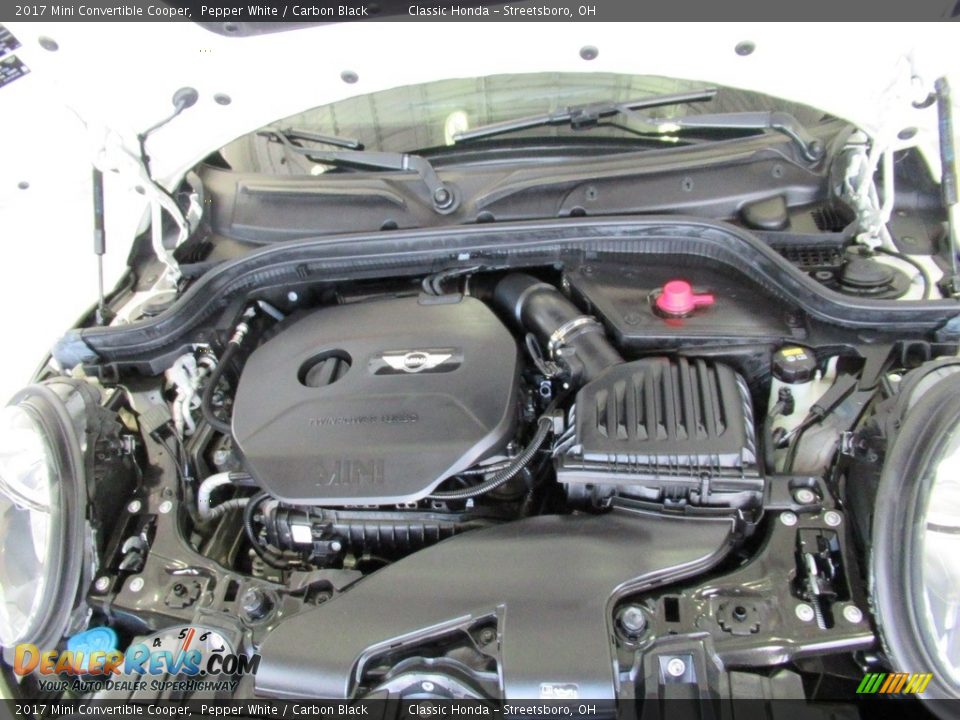 2017 Mini Convertible Cooper Pepper White / Carbon Black Photo #31