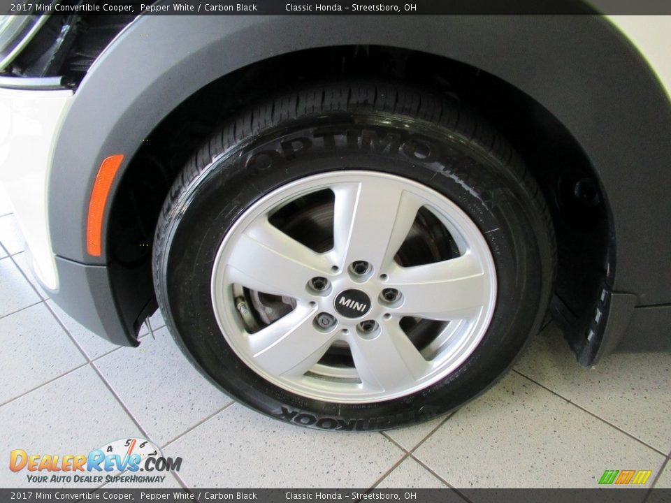 2017 Mini Convertible Cooper Pepper White / Carbon Black Photo #32
