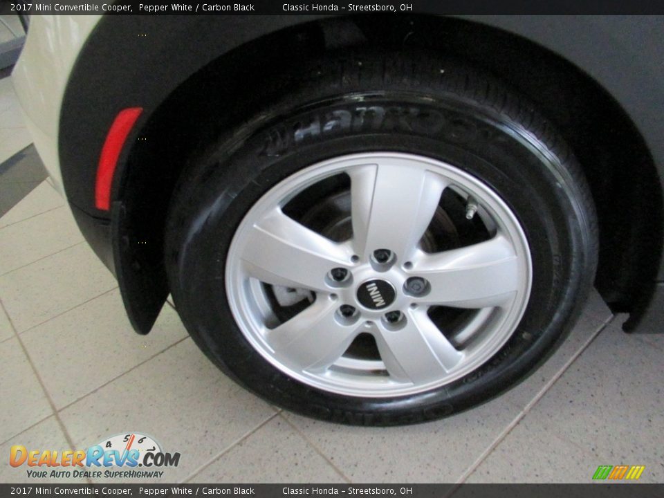 2017 Mini Convertible Cooper Pepper White / Carbon Black Photo #34