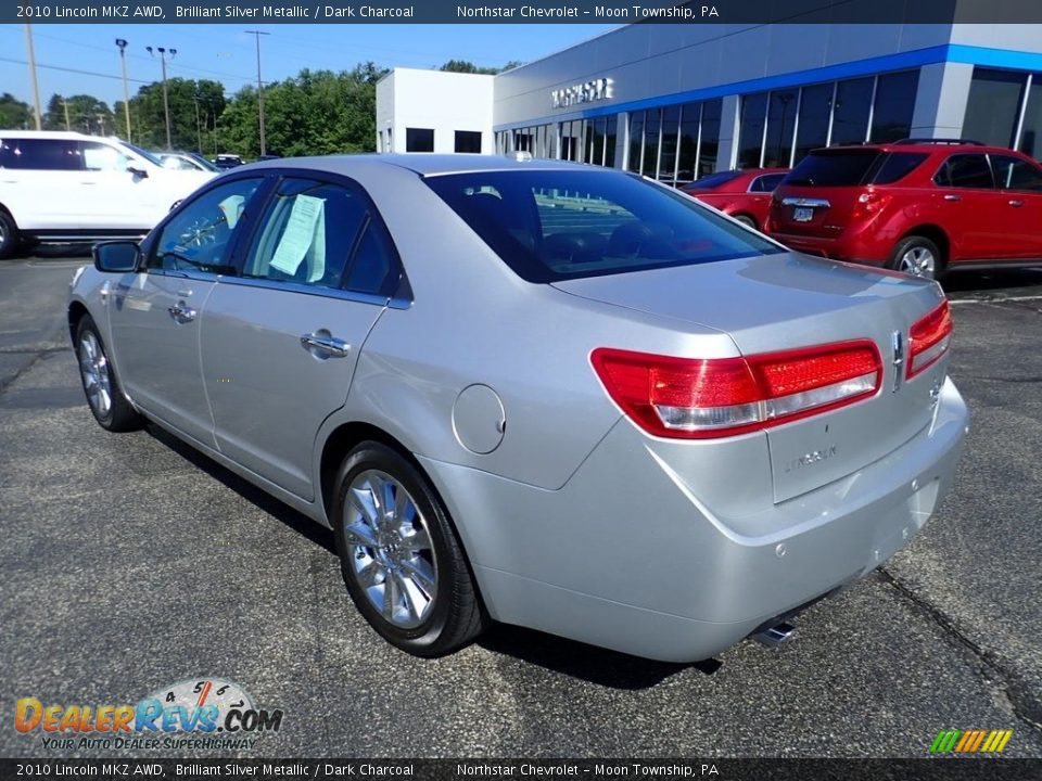 2010 Lincoln MKZ AWD Brilliant Silver Metallic / Dark Charcoal Photo #4