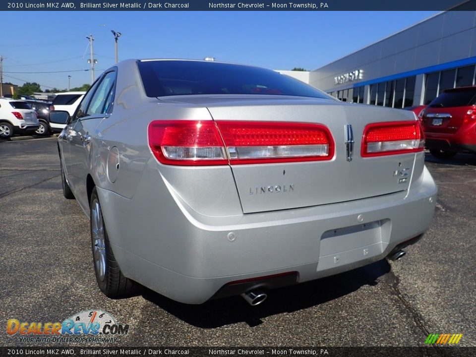 2010 Lincoln MKZ AWD Brilliant Silver Metallic / Dark Charcoal Photo #5