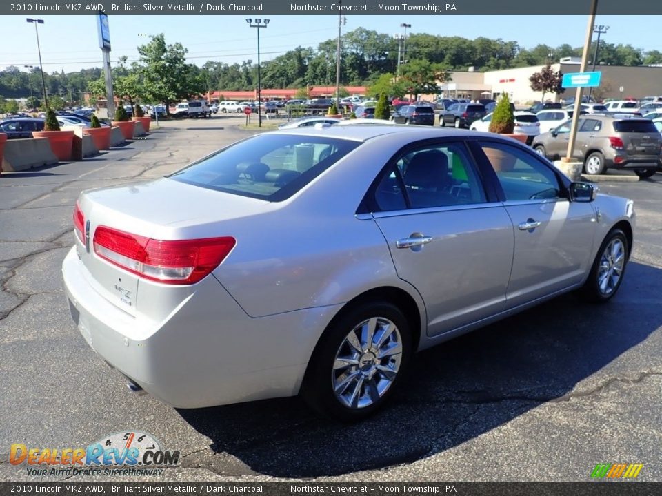 2010 Lincoln MKZ AWD Brilliant Silver Metallic / Dark Charcoal Photo #8