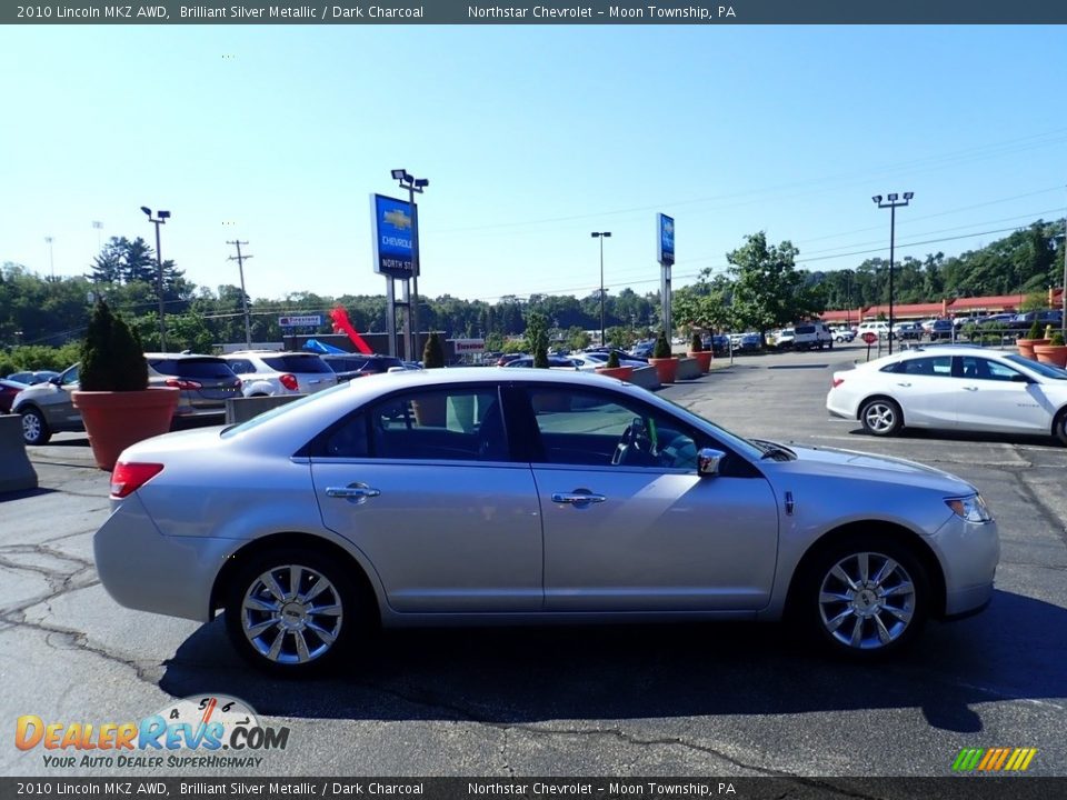 2010 Lincoln MKZ AWD Brilliant Silver Metallic / Dark Charcoal Photo #9