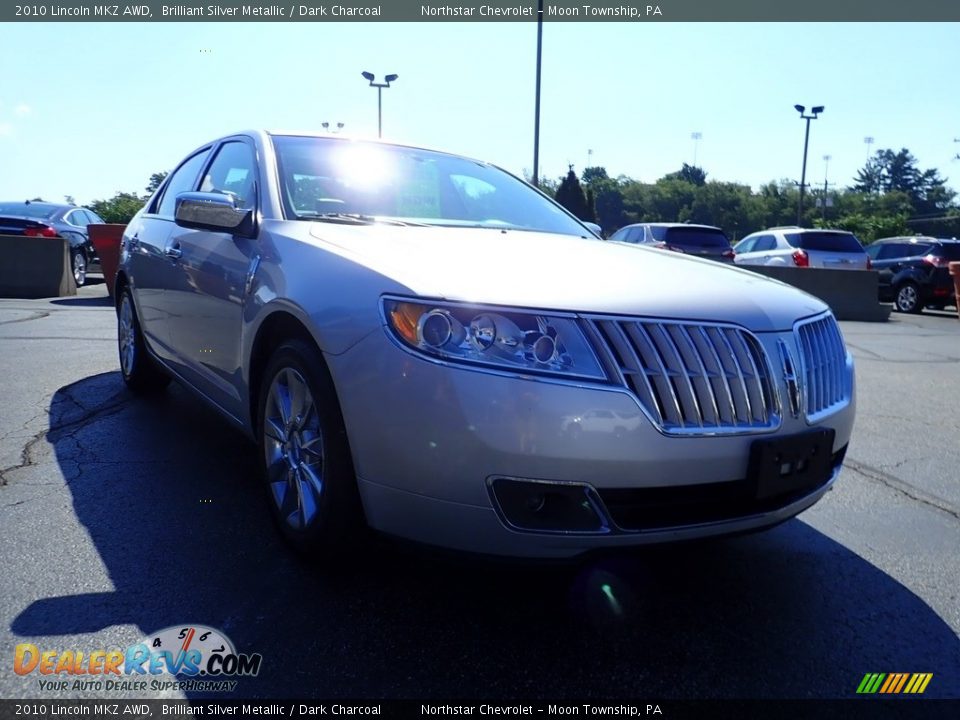 2010 Lincoln MKZ AWD Brilliant Silver Metallic / Dark Charcoal Photo #11
