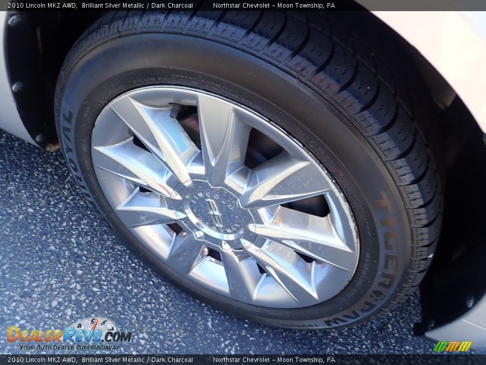 2010 Lincoln MKZ AWD Brilliant Silver Metallic / Dark Charcoal Photo #13
