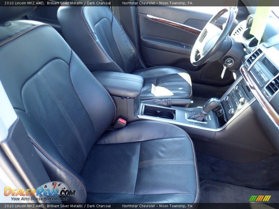 2010 Lincoln MKZ AWD Brilliant Silver Metallic / Dark Charcoal Photo #14