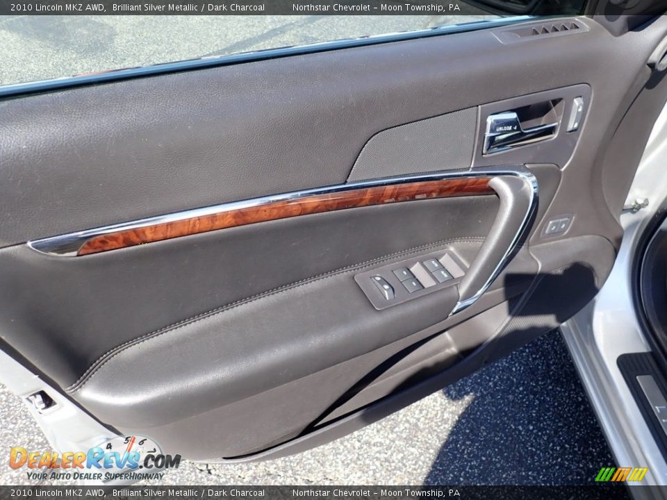 2010 Lincoln MKZ AWD Brilliant Silver Metallic / Dark Charcoal Photo #24
