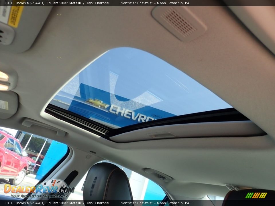 2010 Lincoln MKZ AWD Brilliant Silver Metallic / Dark Charcoal Photo #26
