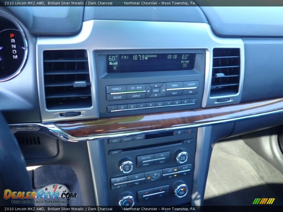 2010 Lincoln MKZ AWD Brilliant Silver Metallic / Dark Charcoal Photo #28