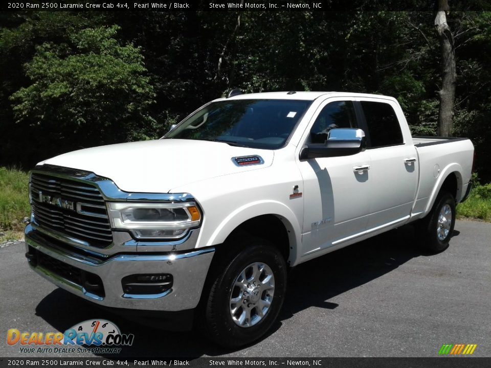 2020 Ram 2500 Laramie Crew Cab 4x4 Pearl White / Black Photo #2