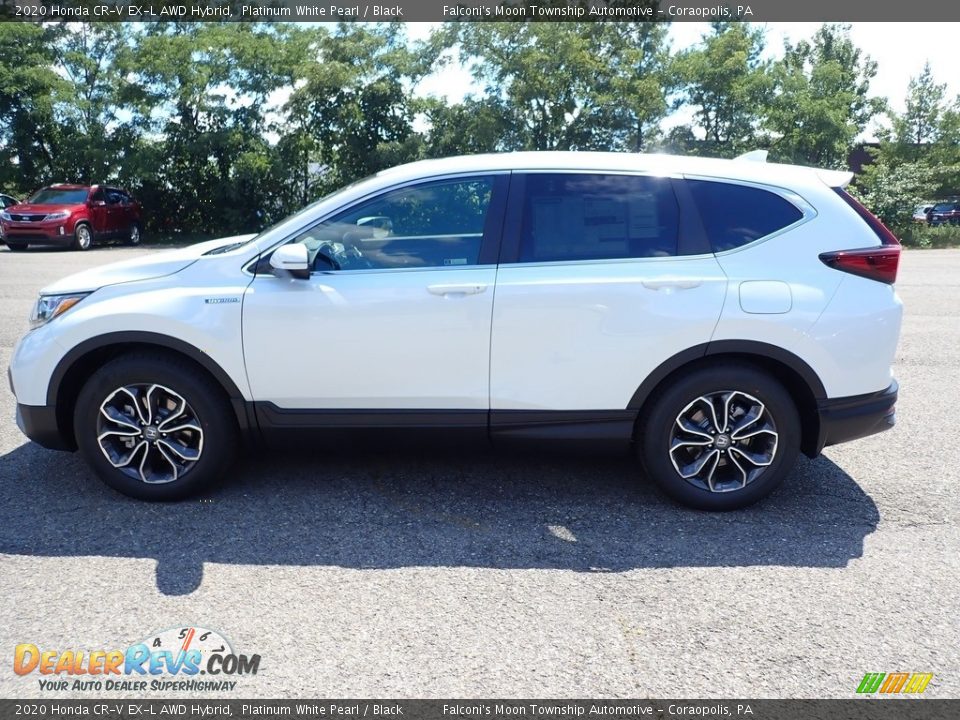 2020 Honda CR-V EX-L AWD Hybrid Platinum White Pearl / Black Photo #3