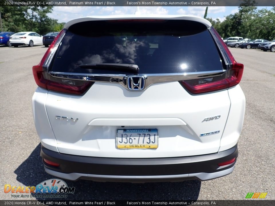 2020 Honda CR-V EX-L AWD Hybrid Platinum White Pearl / Black Photo #5