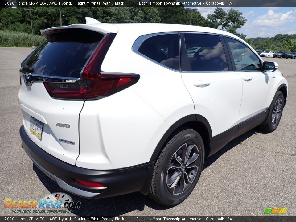 2020 Honda CR-V EX-L AWD Hybrid Platinum White Pearl / Black Photo #6