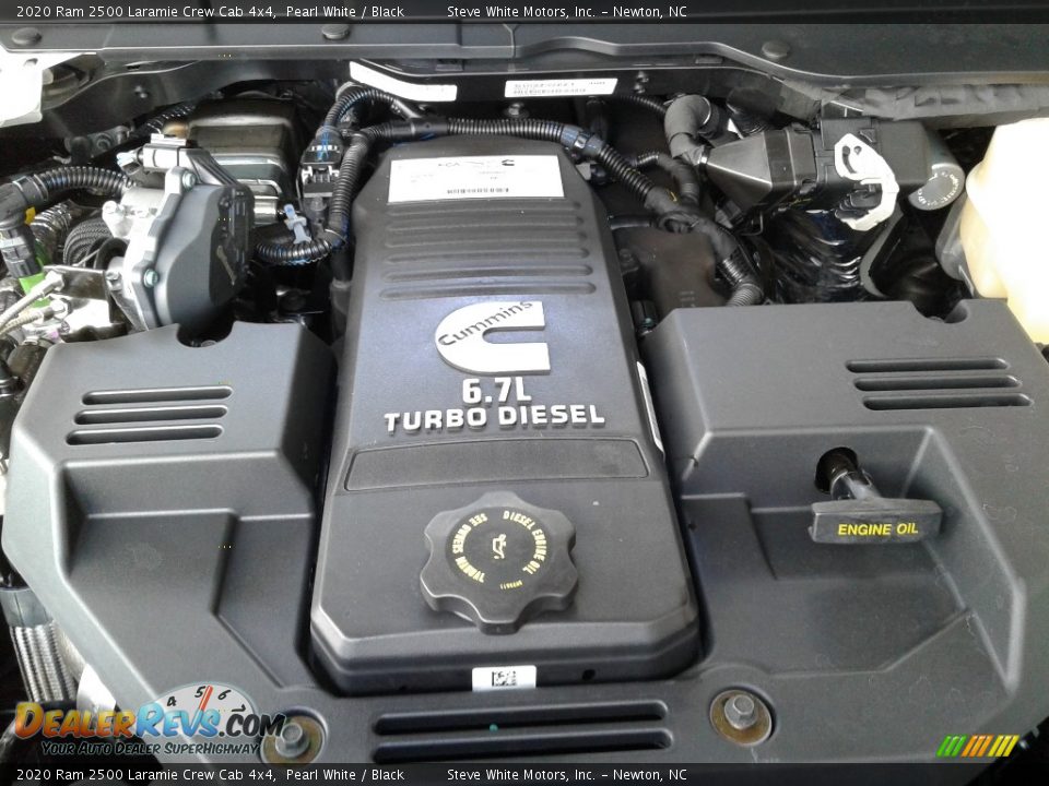 2020 Ram 2500 Laramie Crew Cab 4x4 Pearl White / Black Photo #10