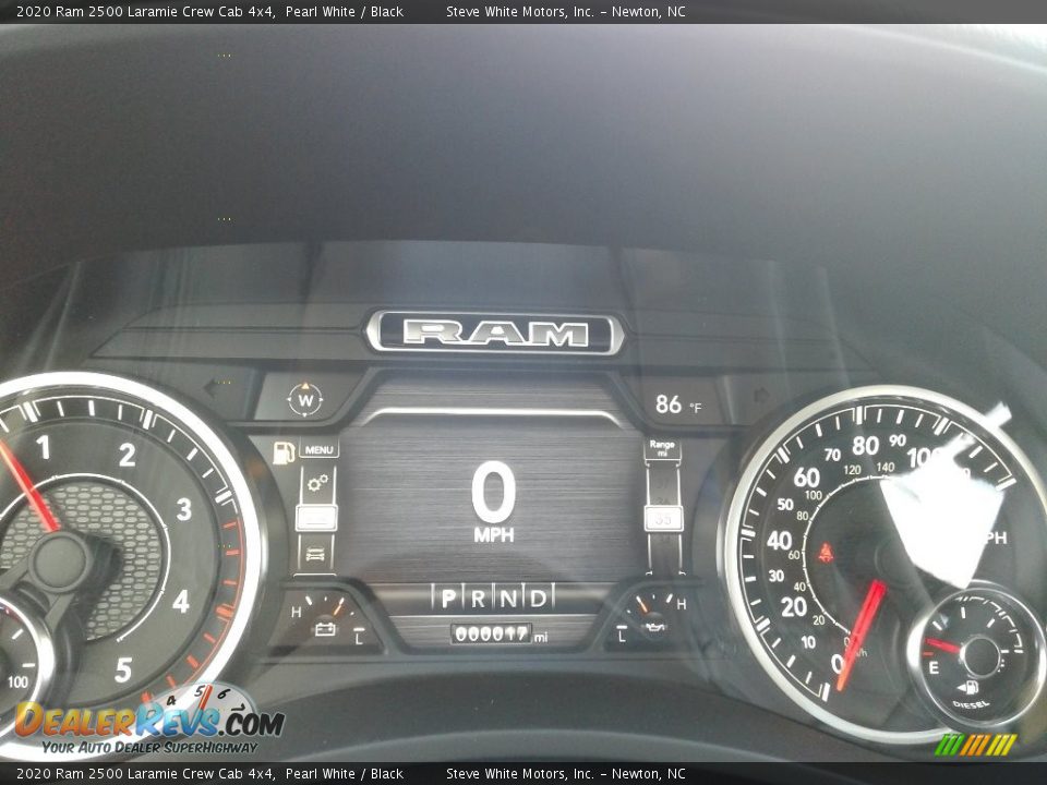 2020 Ram 2500 Laramie Crew Cab 4x4 Pearl White / Black Photo #22