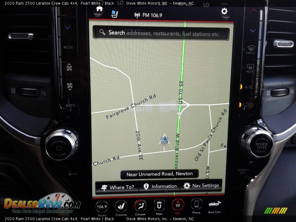 2020 Ram 2500 Laramie Crew Cab 4x4 Pearl White / Black Photo #25